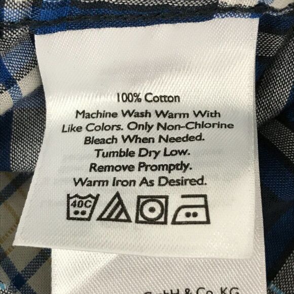 Eddie Bauer Button Up Shirt Men's XL Plaid Short Sleeve 100% Cotton Classic Fit - Picture 9 of 9